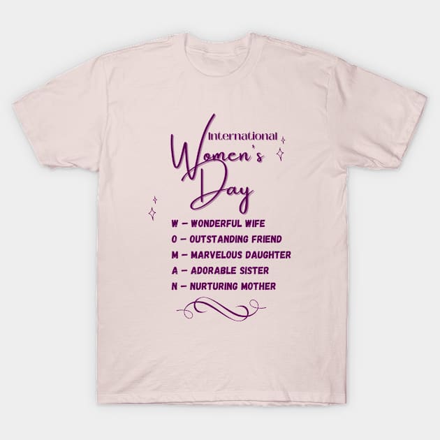 International Women's Day Gifts T-Shirt by RankShop